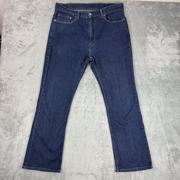 LEVIS 527 Boot Cut Denim Jeans Stretch Mens Bootcut Blue Medium Wash Jean 38" - Picture 2 of 8